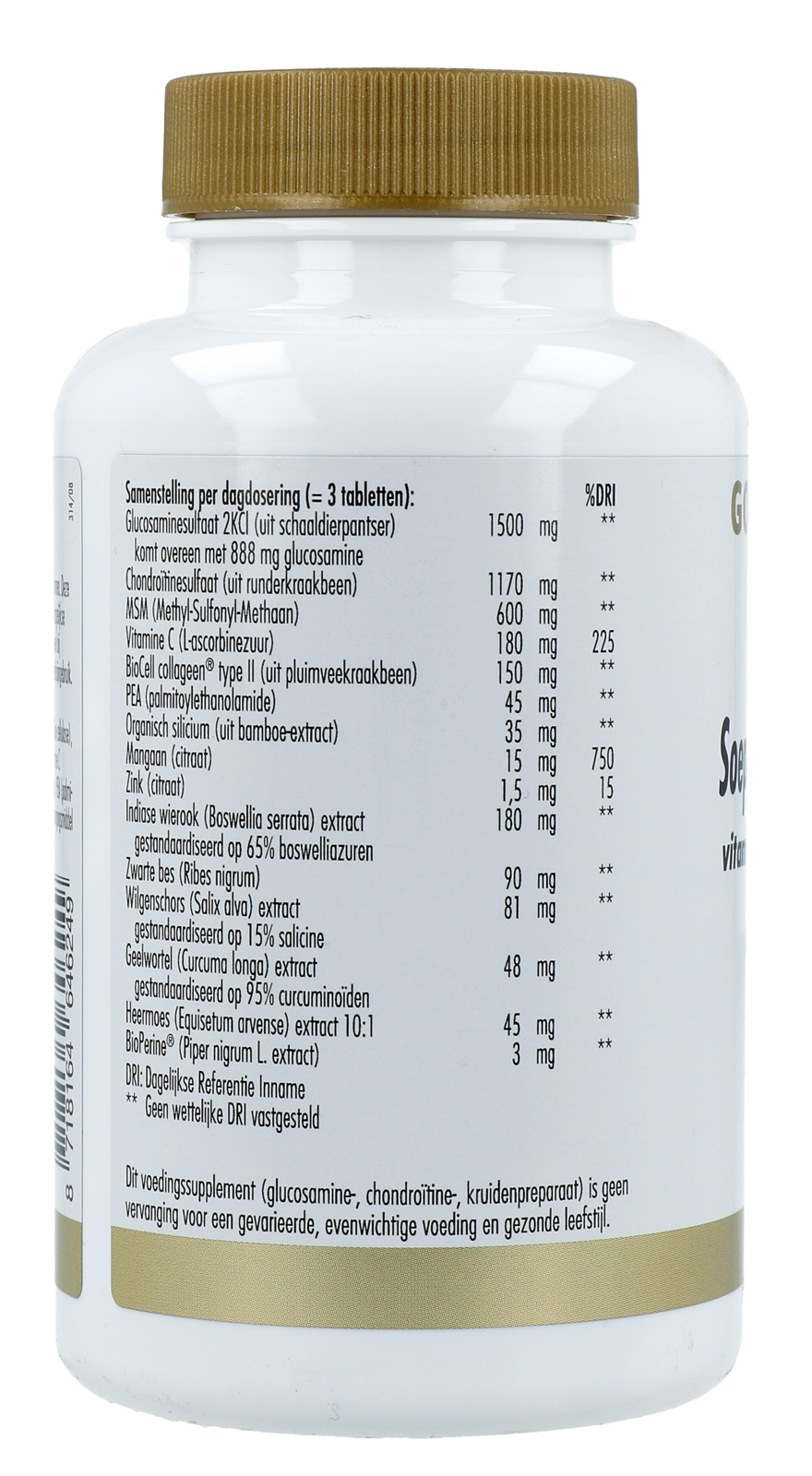 Golden Naturals Soepele Gewrichten Support Tabletten (60 tabletten) - image 2