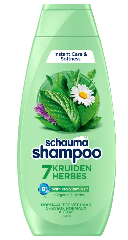 Schauma Shampoo 7 Kruiden Normaal tot Vet Haar (400 ml)