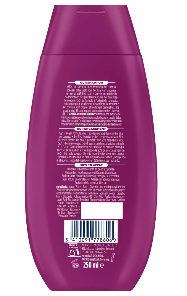 Schauma Shampoo & Conditioner Kids Framboos (250 ml)