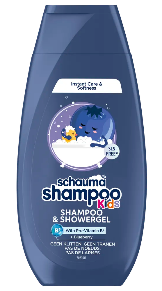 Schauma Shampoo & Douche Kids Blueberry (250 ml)