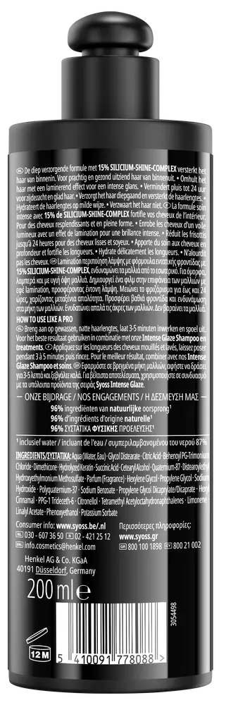 Syoss Intense Glaze Haarbehandeling (200 ml)