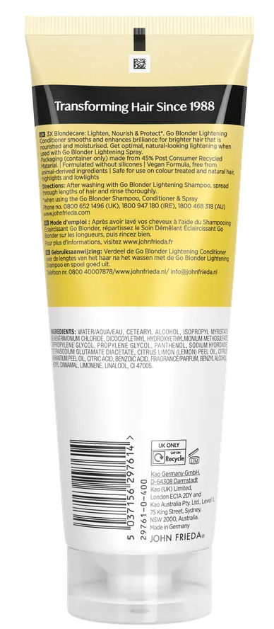 John Frieda Go Blonder Lightening Conditioner (250 ml)