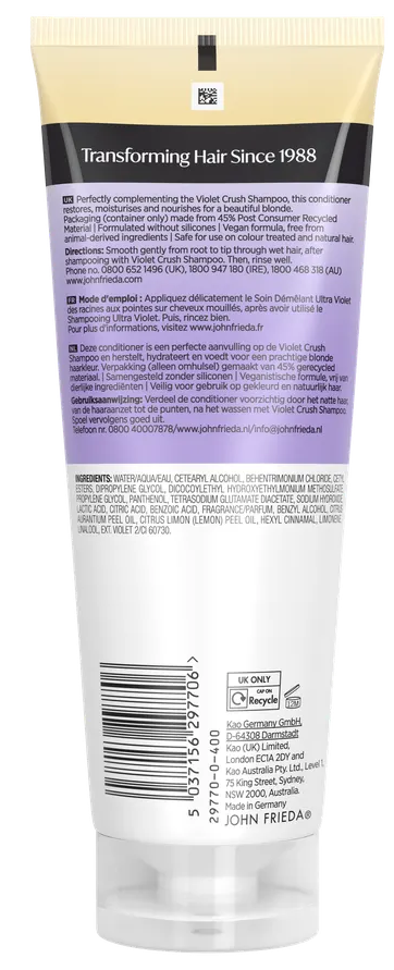 John Frieda Violet Crush Purple Conditioner (250 ml)