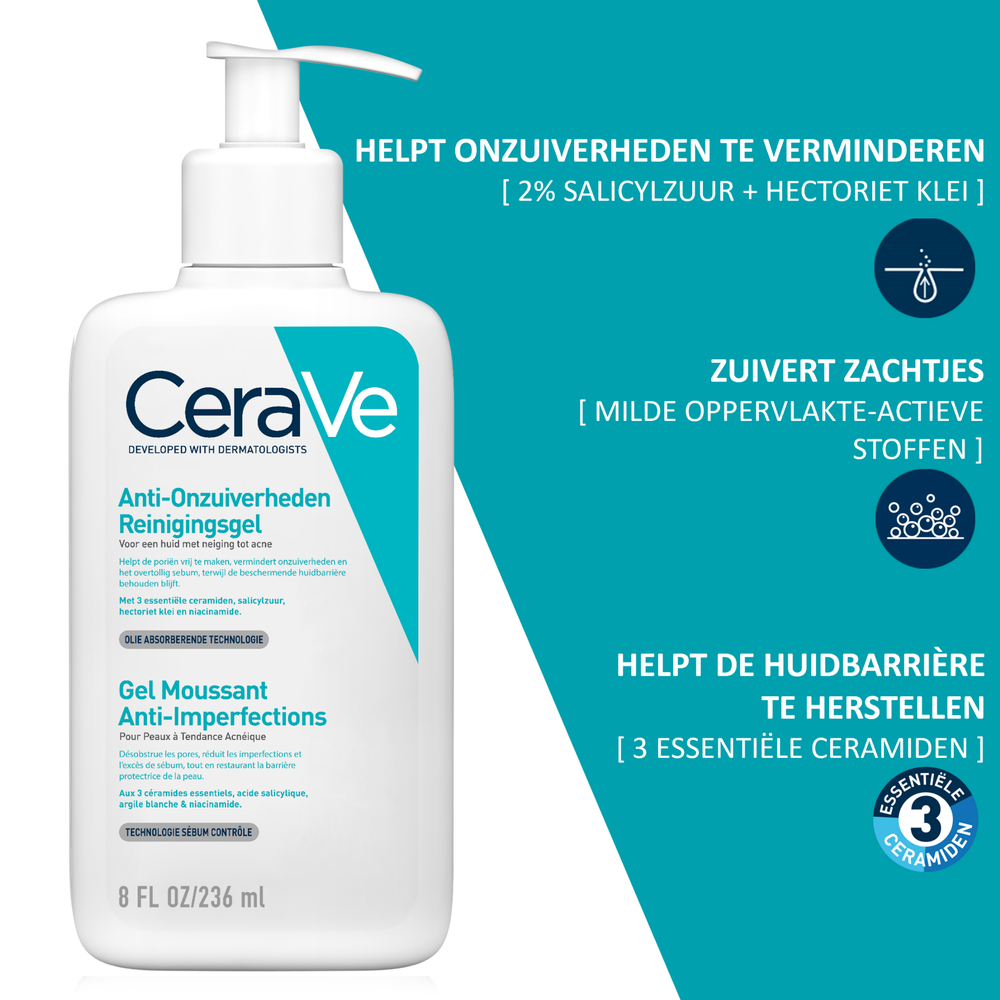 Cerave Anti-onzuiverheden Reinigingsgel (236 ml) - image 3