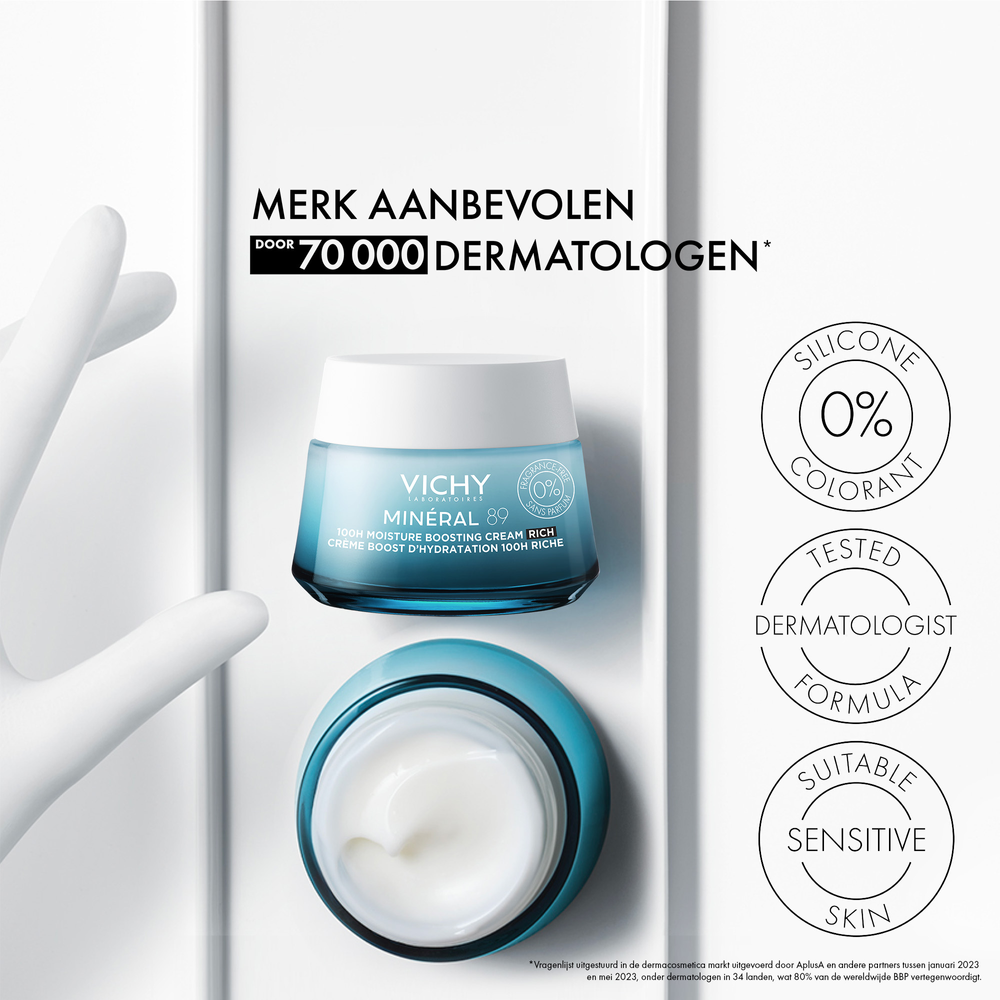 Vichy Mineral 89 100h Moisture Boosting Cream 0% Parfum (50 ml) - image 3