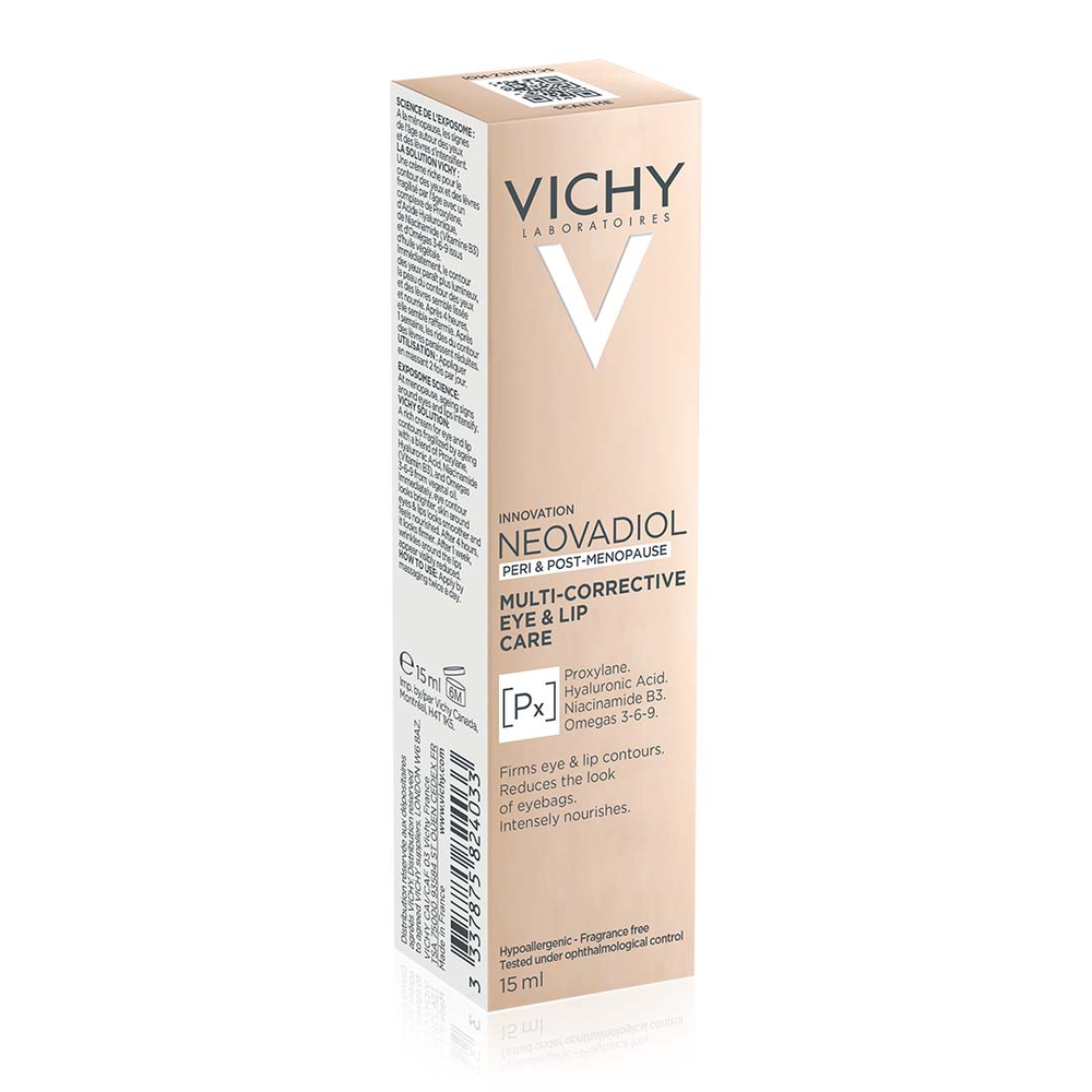 Vichy Neovadiol Multi-verbeterende Oogcrème en Lipverzorging - voor Tijdens en na de Overgang (15 ml)