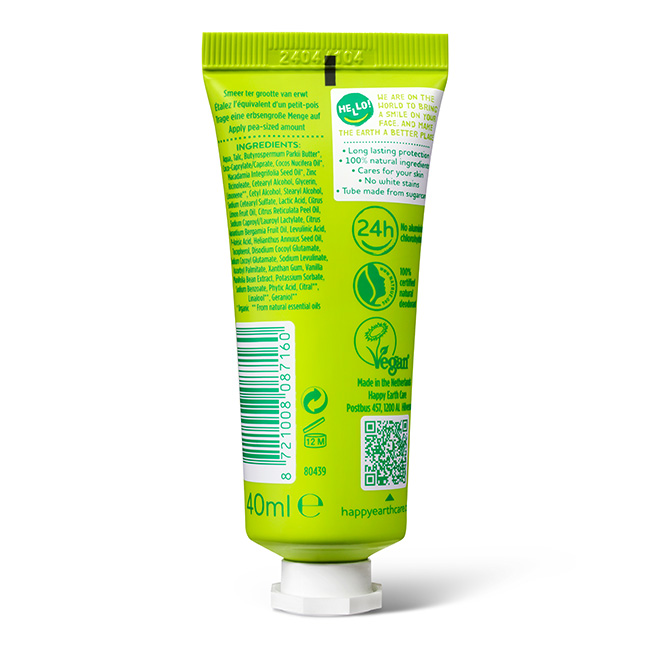Happy Earth Pure Deodorantcreme Bergam (40 ml)