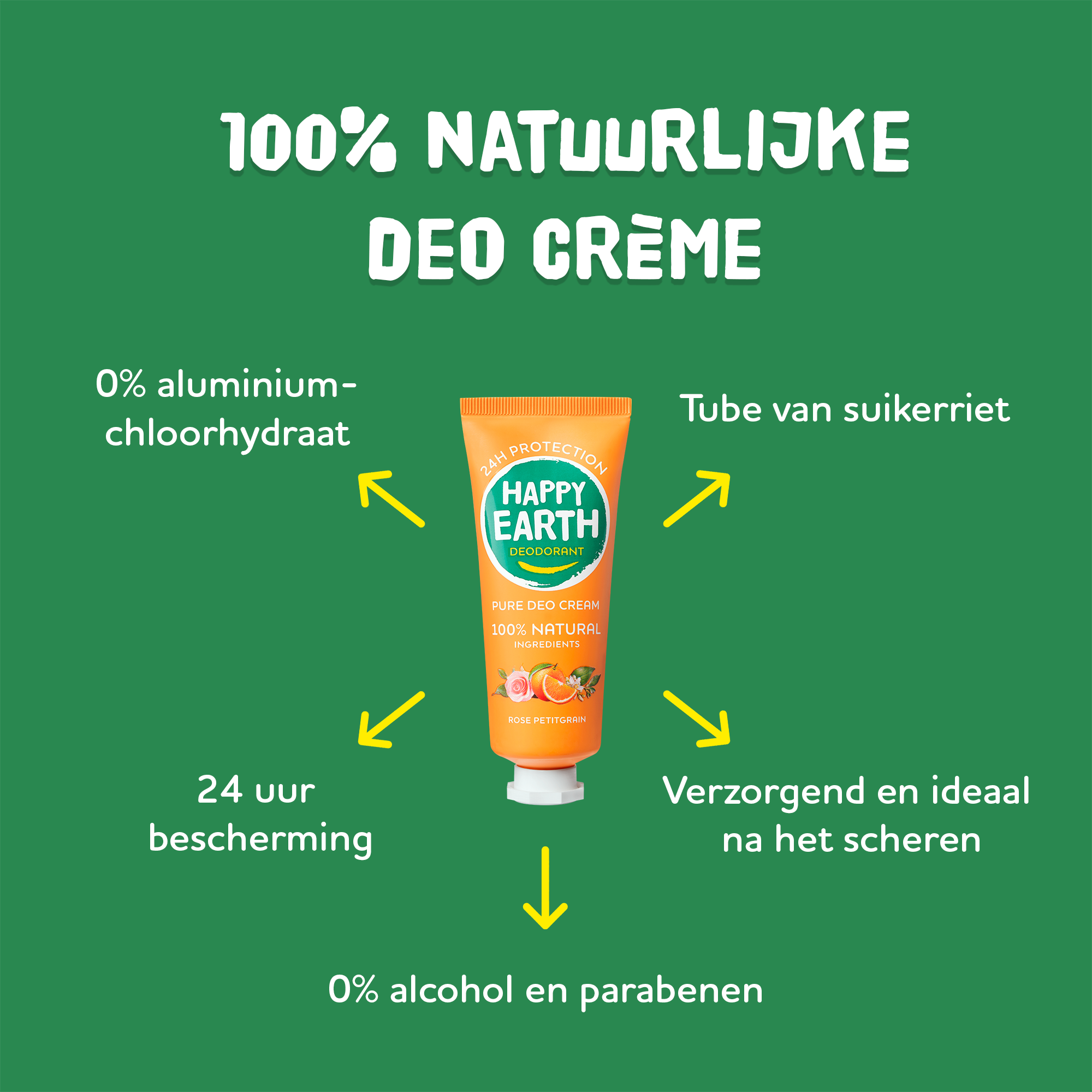 Happy Earth Pure Deodorantcreme Rose (40 ml) - image 3