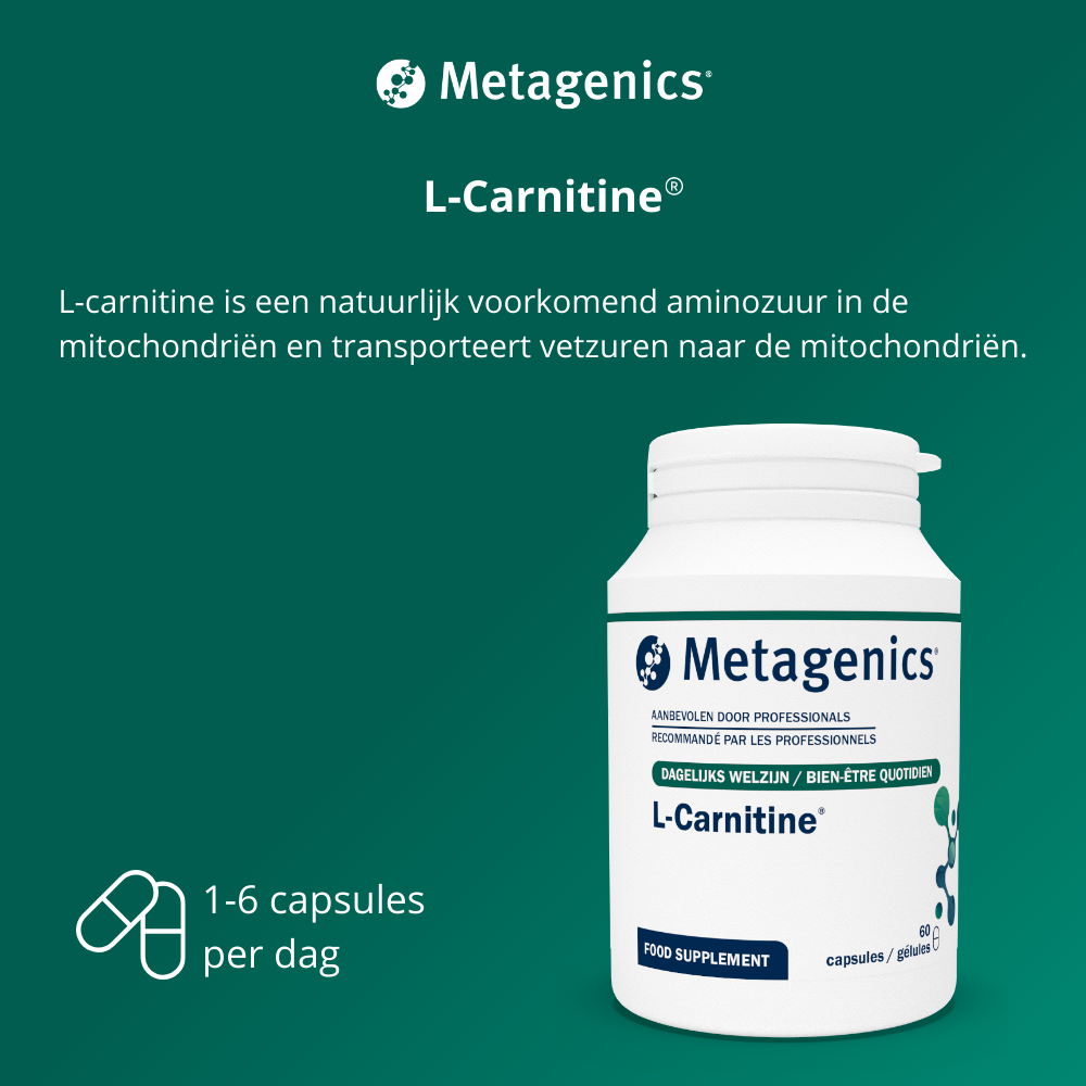 Metagenics L Carnitine Vega NF (60 capsules) - image 2