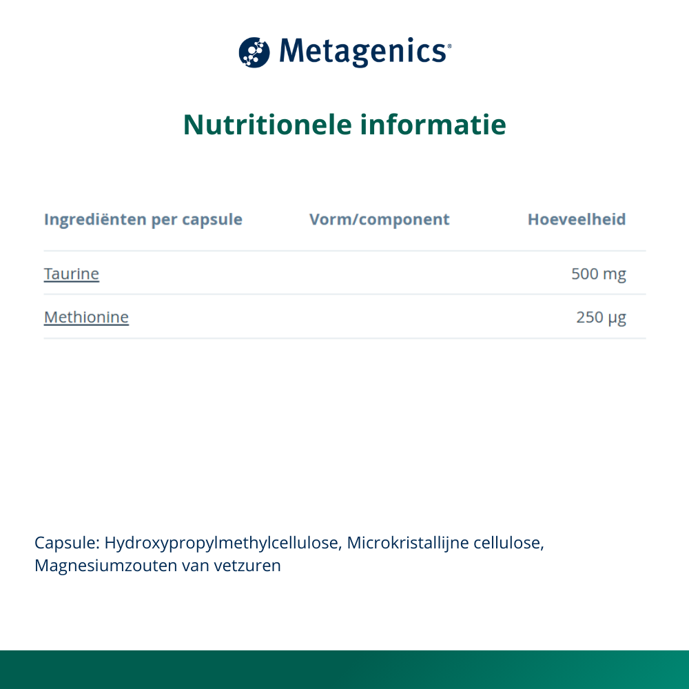 Metagenics Taurine (90 capsules) - image 4
