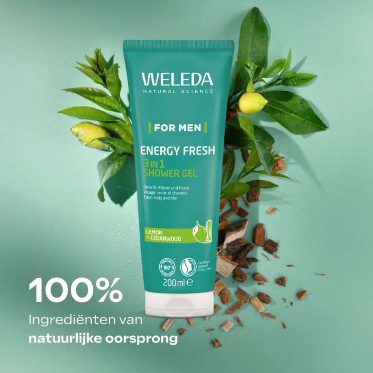 WELEDA Men energy fresh douchegel 2 in 1 (200 ml) - image 3