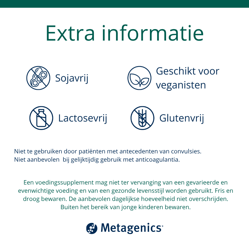 Metagenics Ginkgo Biloba (90 tabletten) - image 3