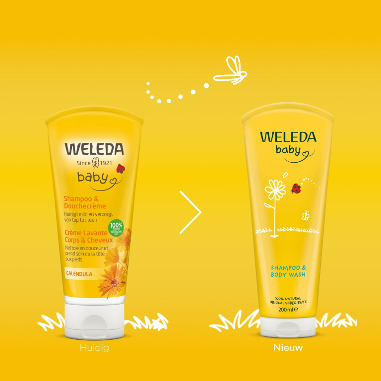 WELEDA Calendula baby shampoo & douchecreme (200 ml)