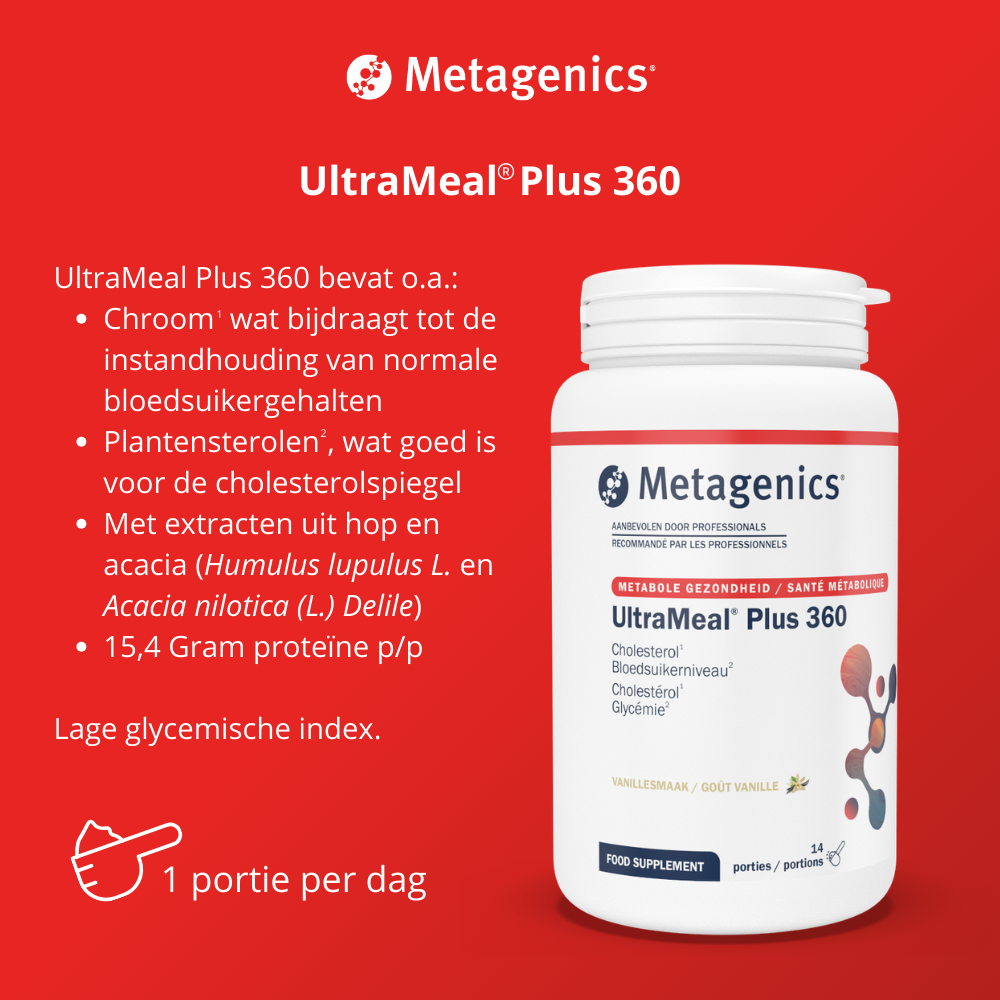 Metagenics Ultra Meal Plus 360 Vanille (728 gr) - image 2