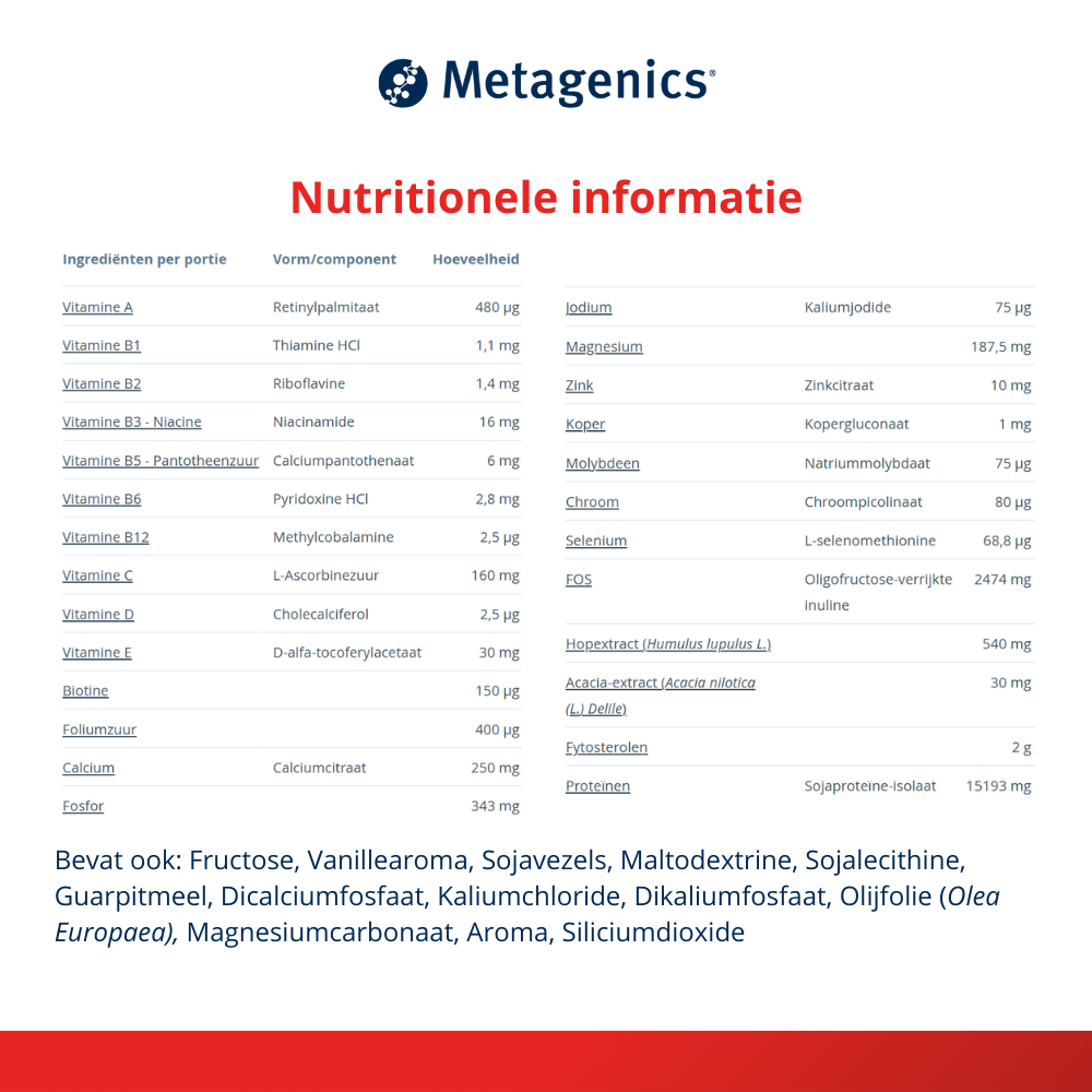 Metagenics Ultra Meal Plus 360 Vanille (728 gr) - image 4