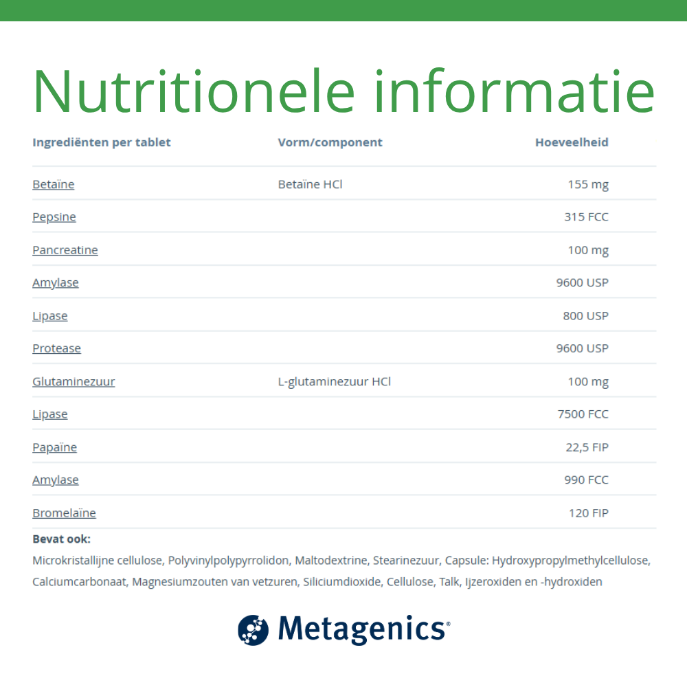 Metagenics Enzygest (90 tabletten) - image 4