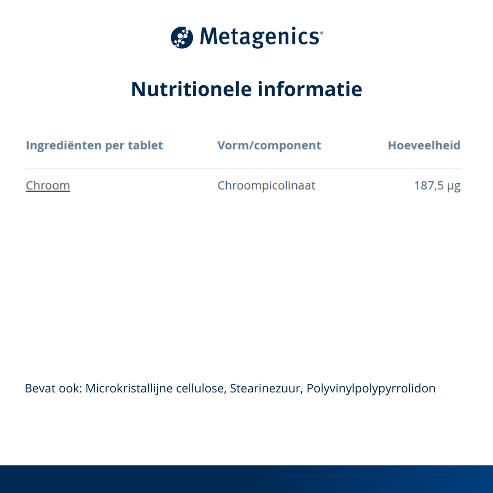 Metagenics Chromesin (90 tabletten) - image 4