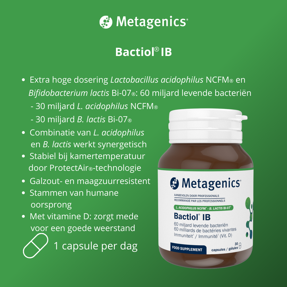 Metagenics Bactiol Ib (30 capsules) - image 2