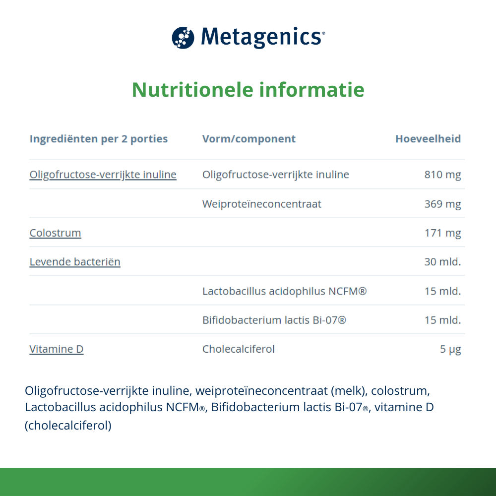 Metagenics Bactiol Immune 66 Porties (50 gr) - image 4