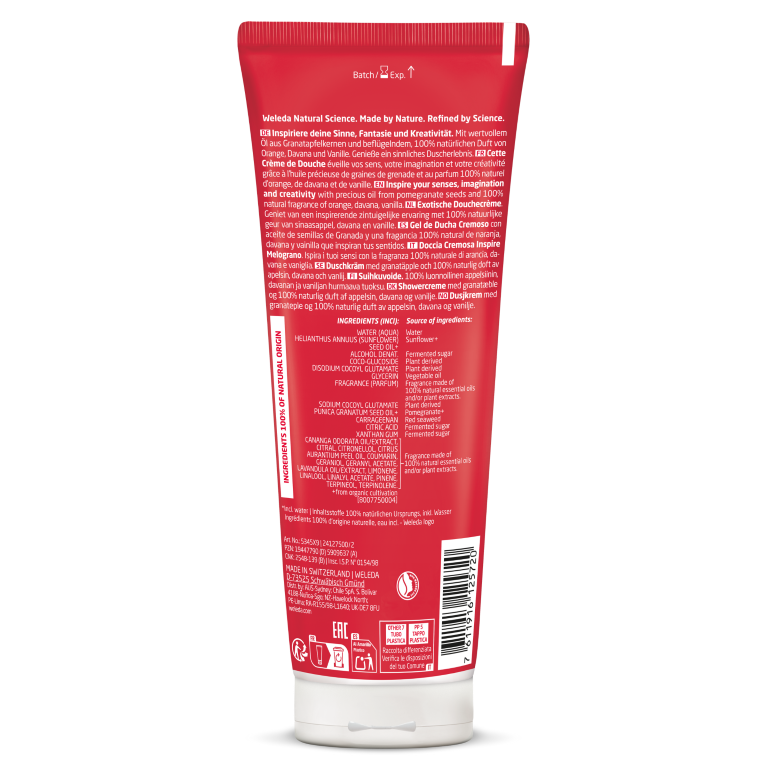 WELEDA Granaatappel inspirerende douchecreme (200 ml)