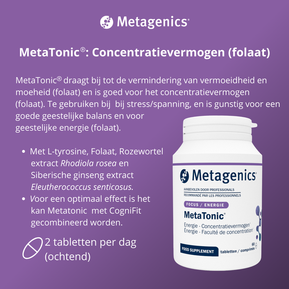 Metagenics Metatonic (60 tabletten) - image 2