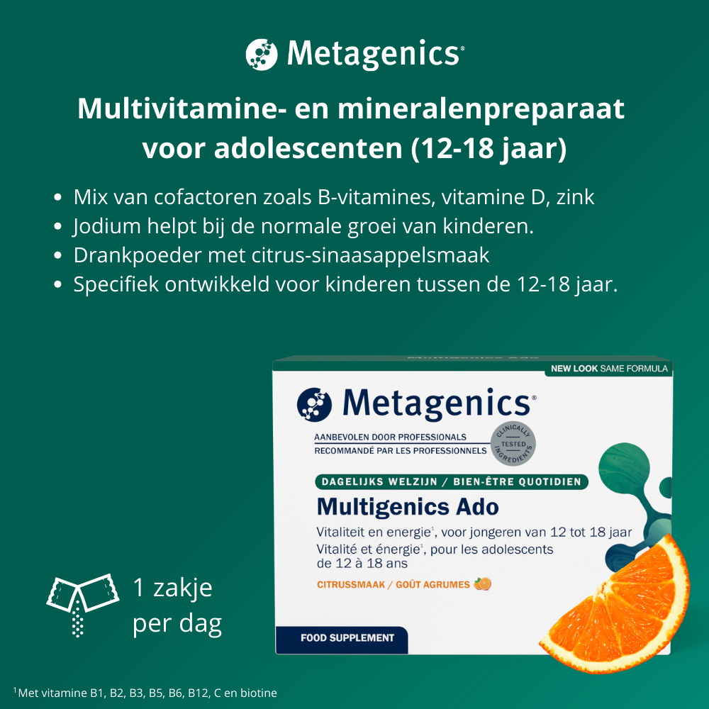 Metagenics MultiGenics Ado NF (30 zakjes) - image 2