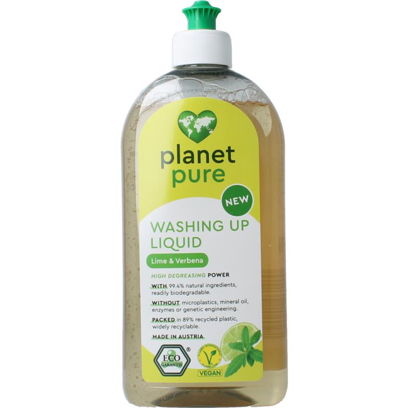 Planet Pure Afwasmiddel Lime & Verbena (500 ml)