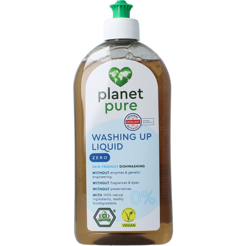 Planet Pure Afwasmiddel 0% Zero (500 ml)
