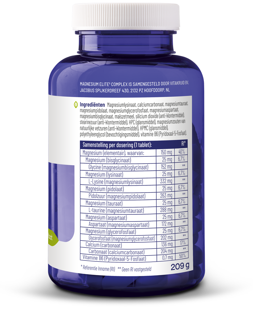 Vitakruid Magnesium Elite Complex (90 tabletten)
