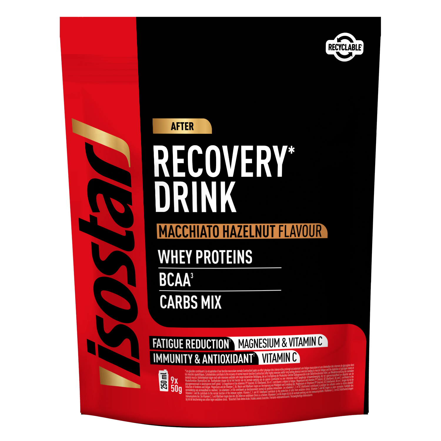 Isostar +3H Recovery Drink Macchiato Hazelnoot (450 gr)