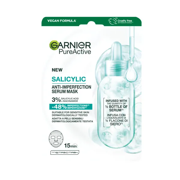 Garnier Pure Active Salicylic Anti-Imperfection Serum Masker (1 stuk)