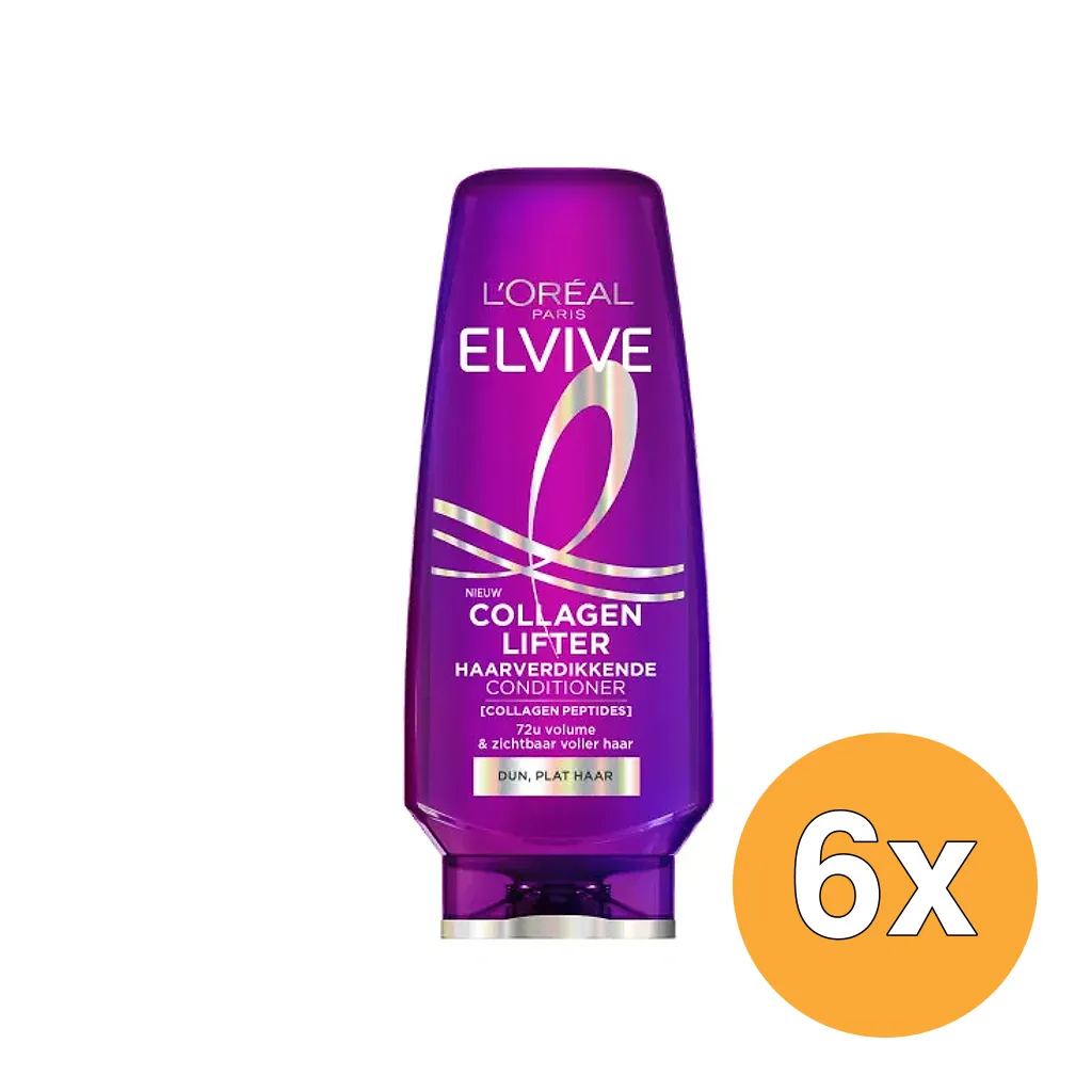 6x L'Oréal Paris Elvive Collagen Lifter Conditioner (6 x 200 ml)