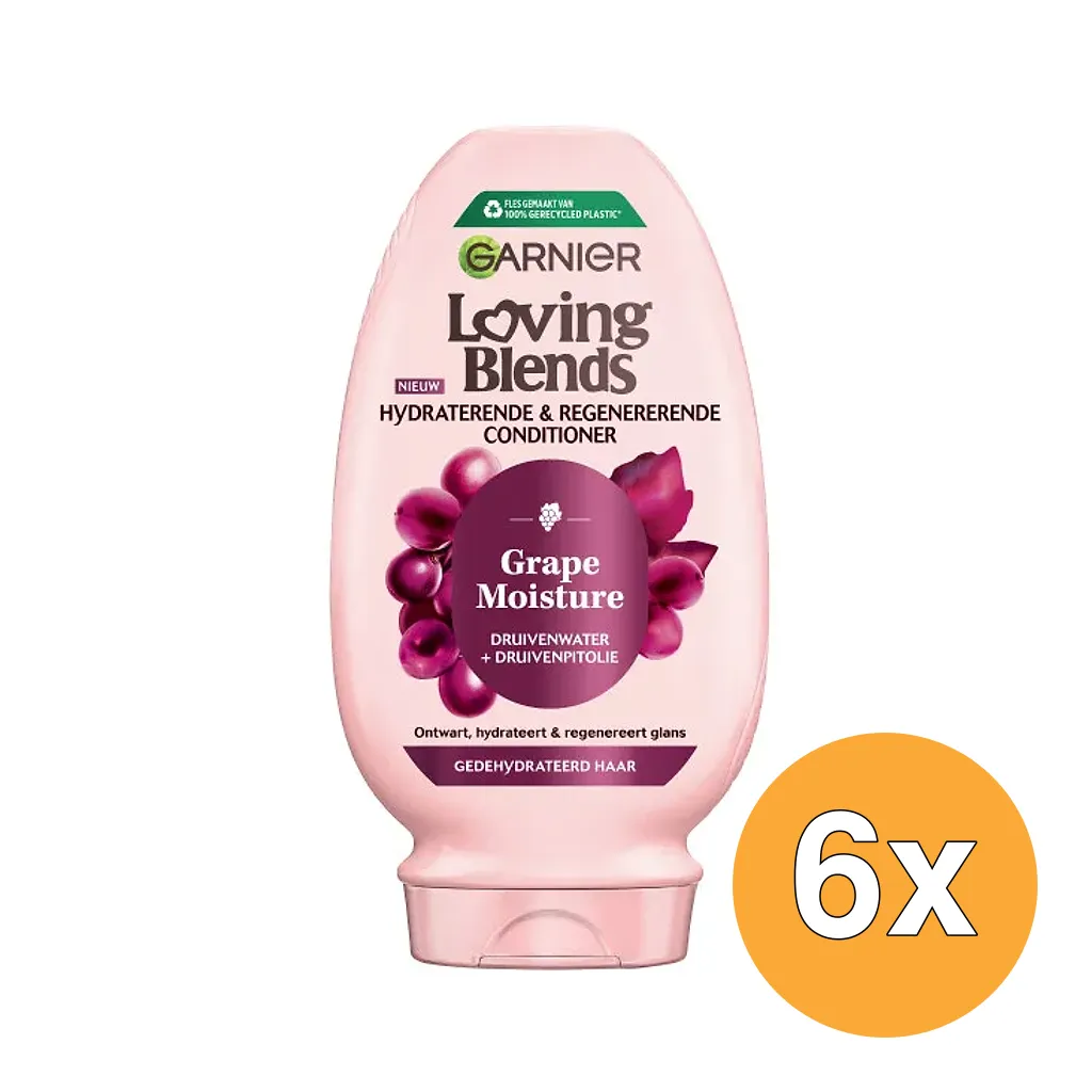 6x Garnier Loving Blends Conditioner Grape Moisture (6 x 250 ml)