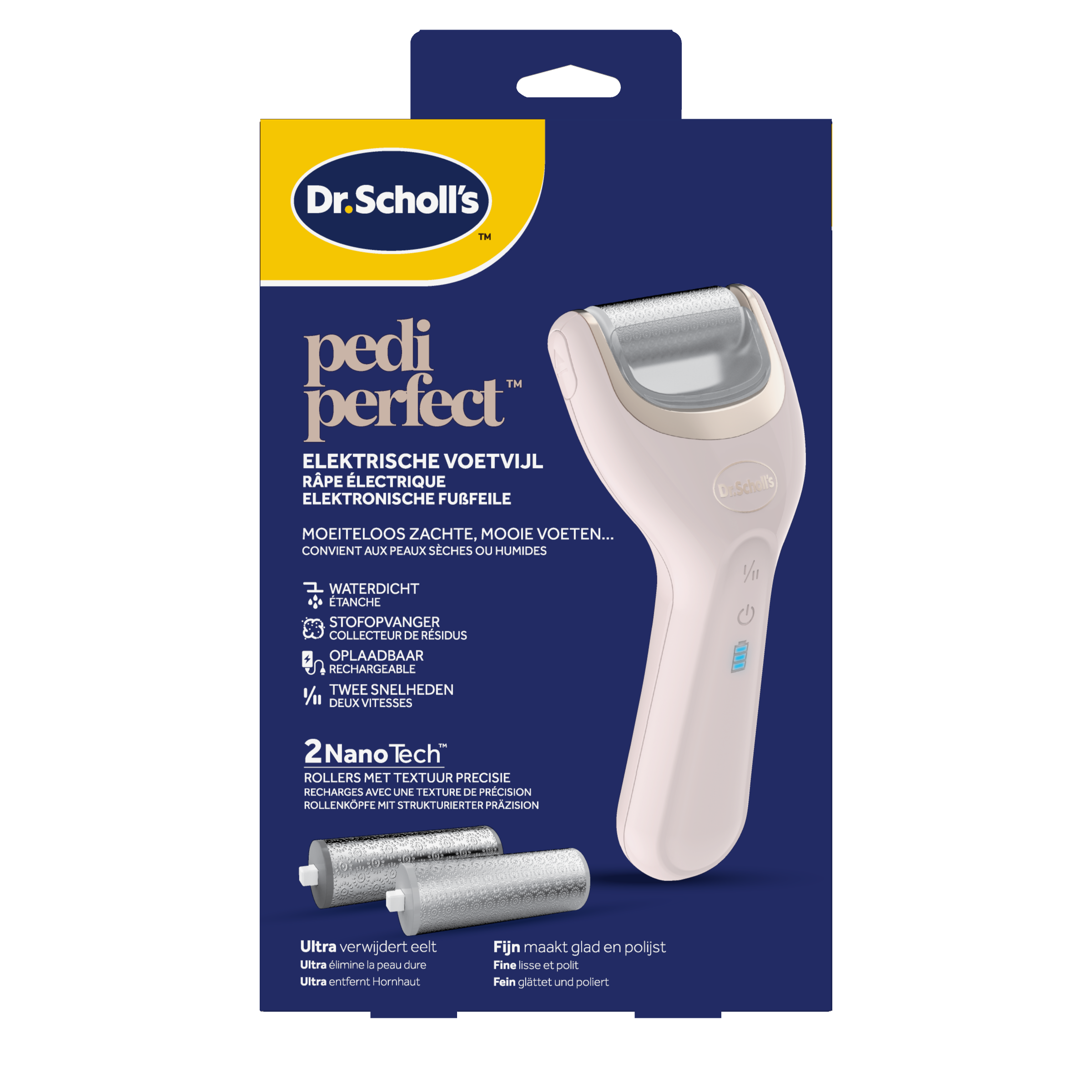 Scholl Pedi Perfect Elektrische Voetvijl met Nano Technologie (1 stuk)