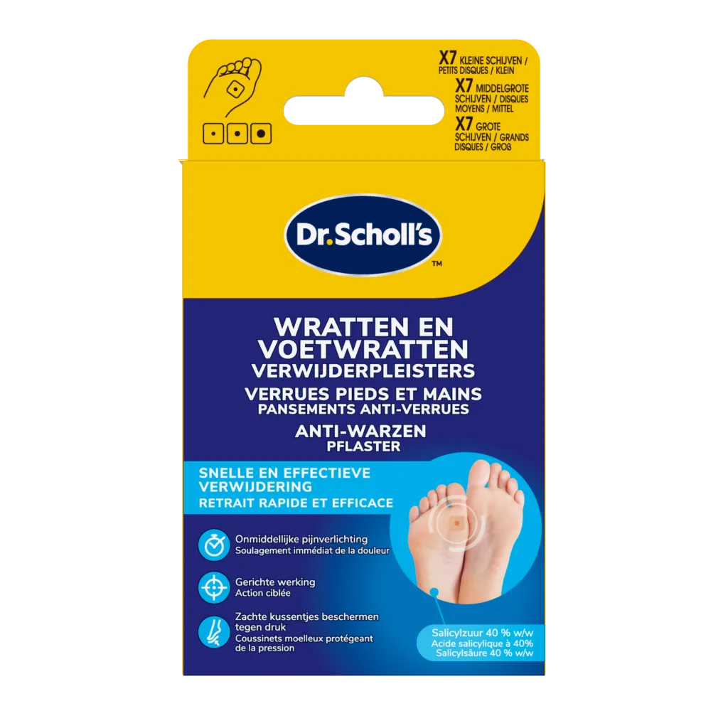 Scholl Wratten en voetwratten verwijderpleisters (21 stuks)