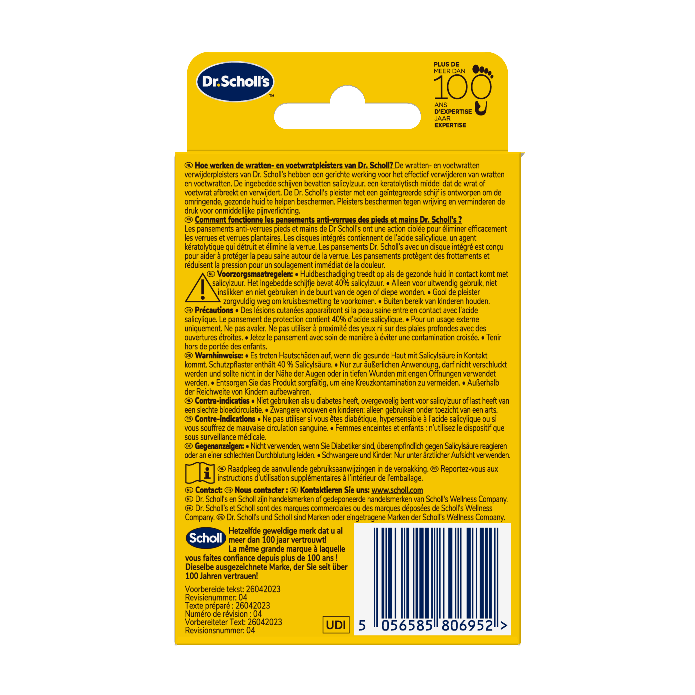 Scholl Wratten en voetwratten verwijderpleisters (21 stuks)