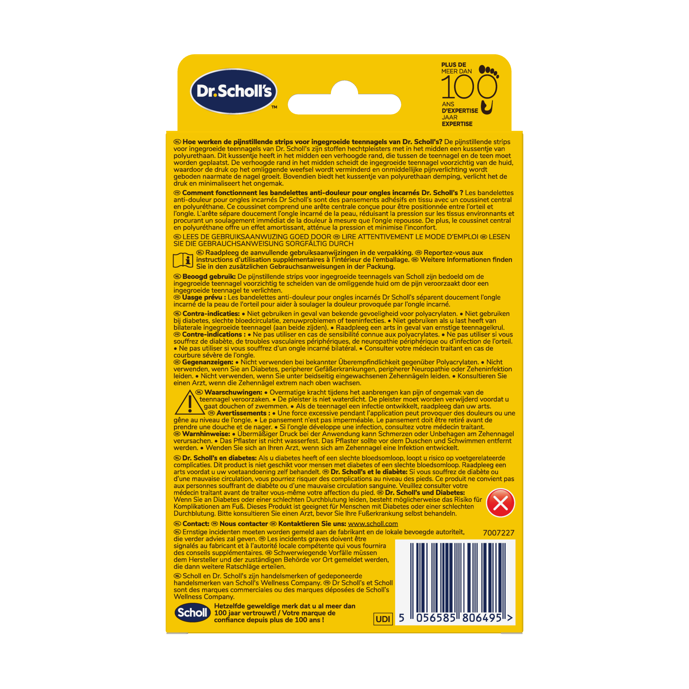 Scholl Ingegroeide Teennagel pijnverlichtende strips (10 stuks)