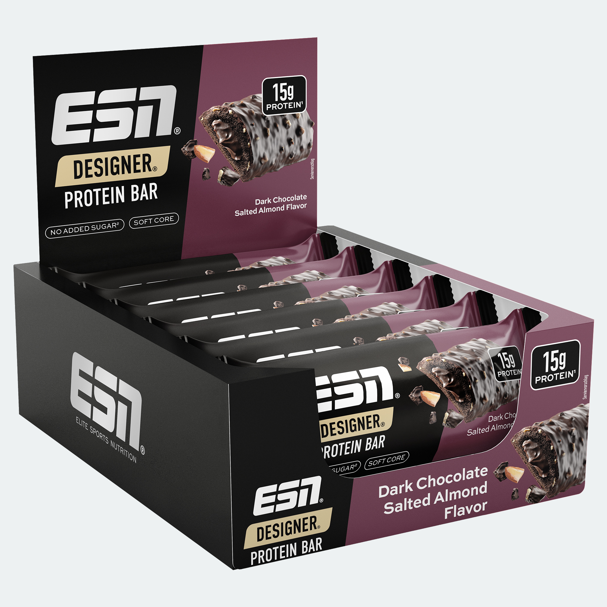 ESN Designer Protein Bar Dark Chocolate Salted Almond (12 x 45 gr)