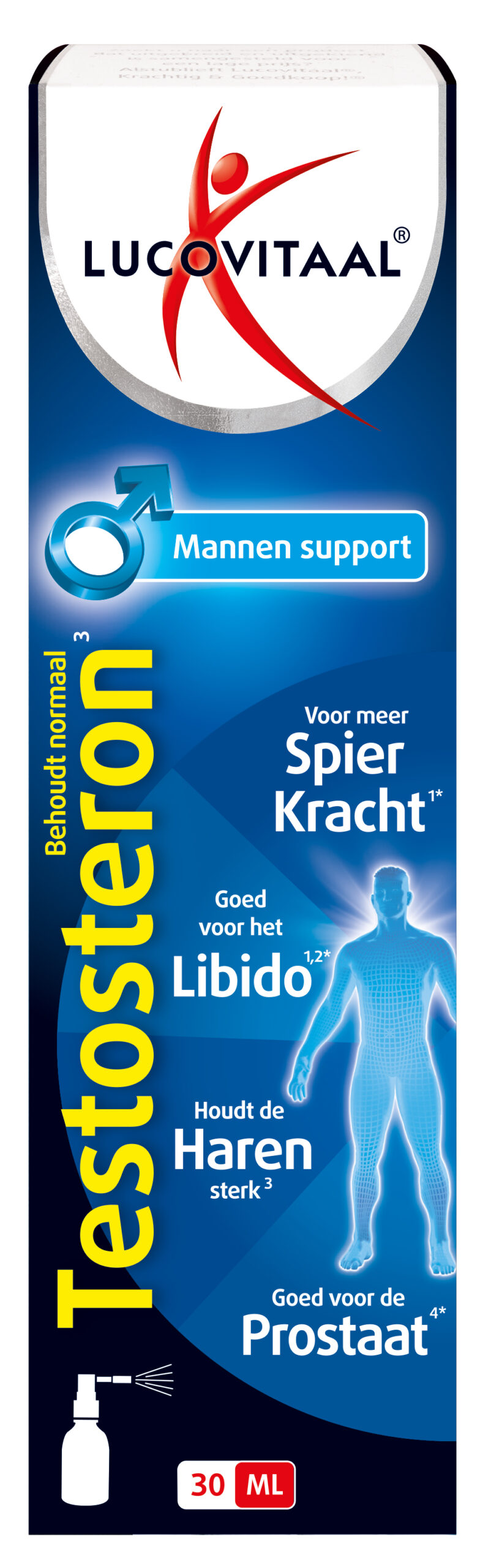Lucovitaal Testosteron Mannen Support Spray (30 ml)
