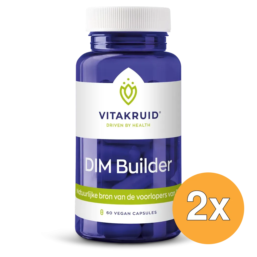 2x Vitakruid DIM Builder 400 mg Broccolikiem Extract Hiactives® (60 vega capsules)