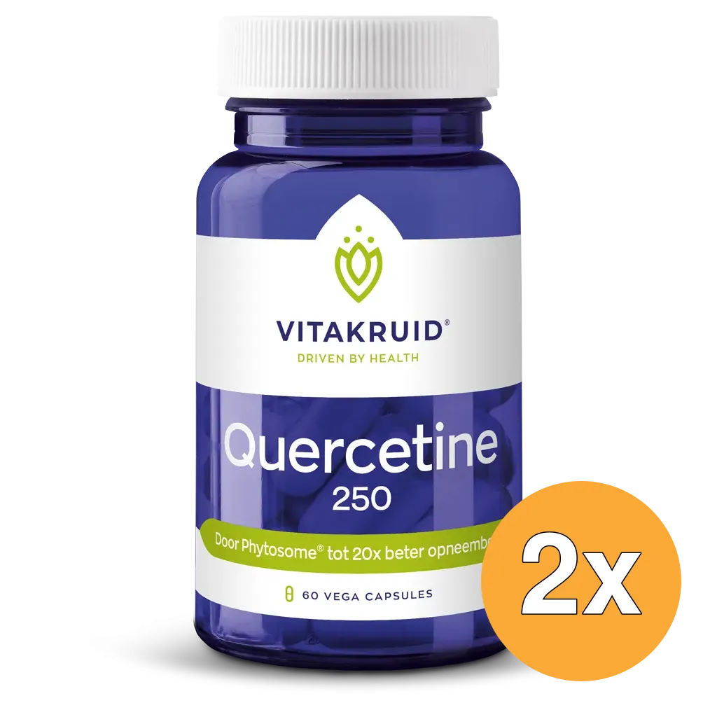 2x Vitakruid Quercetine 250 Quercefit® Phytosome®-Technologie (60 vega capsules)