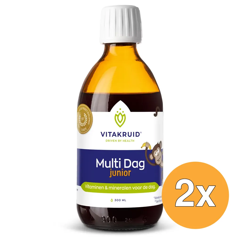 2x Vitakruid Multi Dag Junior 100% Vegan (300 ml)