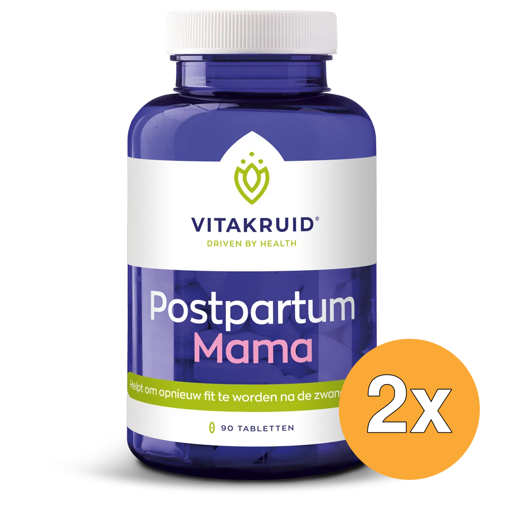 2x Vitakruid Postpartum Mama Oa Fenegriek, Shatavari & Choline (90 tabletten)