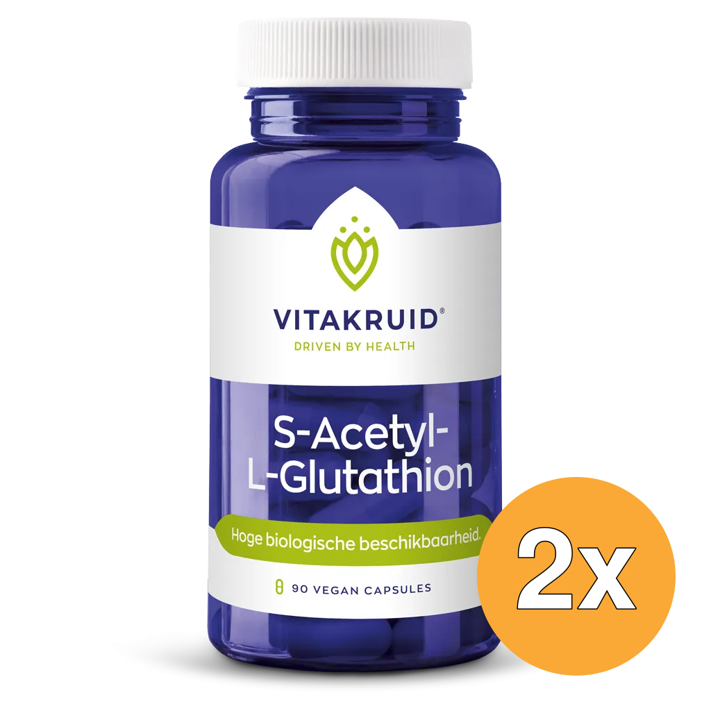 2x Vitakruid S-Acetyl-L-Glutathion 100 mg (90 vega capsules)