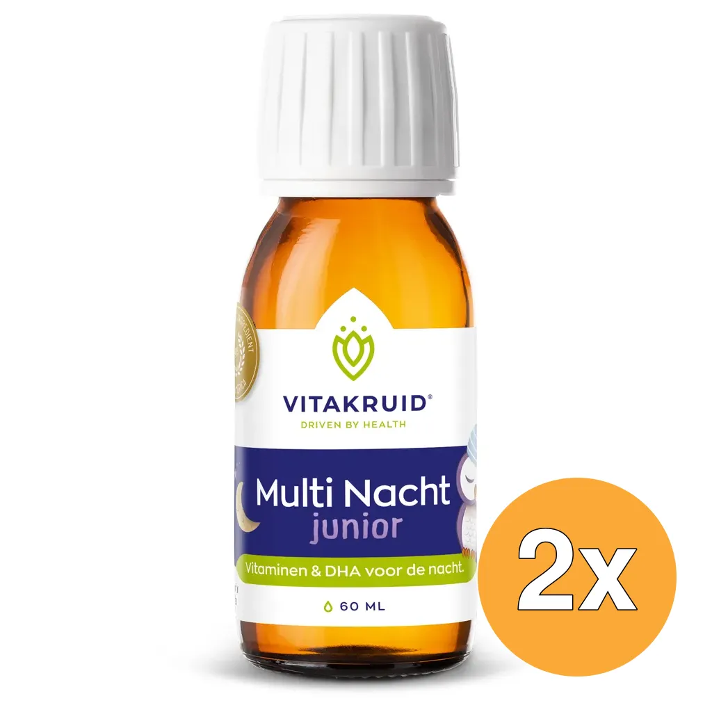 2x Vitakruid Multi Nacht Junior 100% Vegan (60 ml)