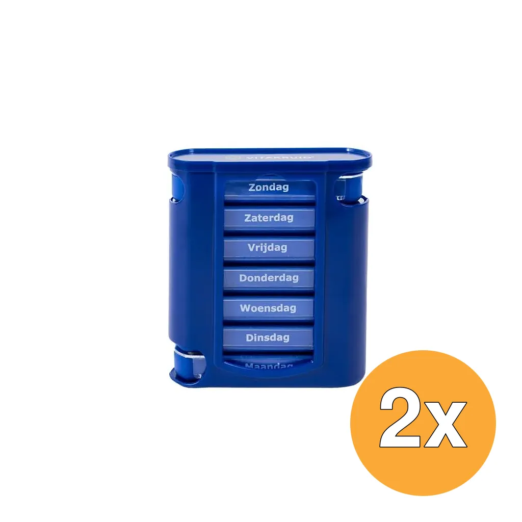 2x Vitakruid Pillendoosje 7 Dagen 4 Vakken (1 stuk)