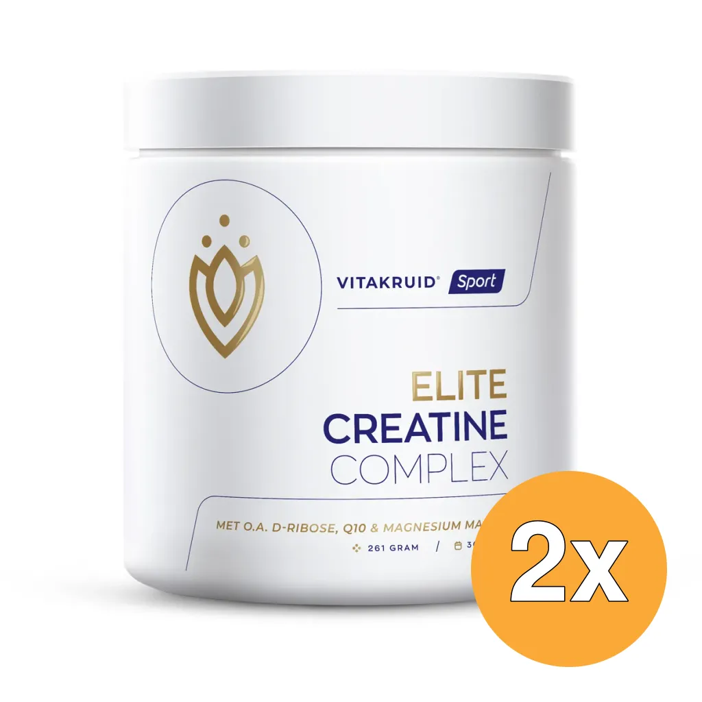 2x Vitakruid Elite Creatine Complex D-Ribose, Q10 & Magnesium (261 gr)