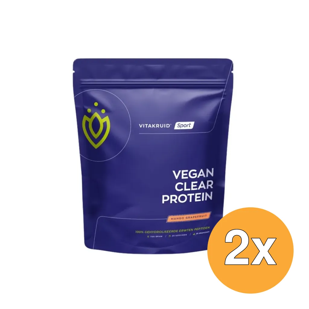 2x Vitakruid Vegan Clear Protein (750 gr)