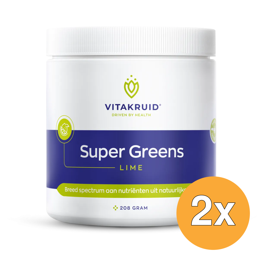 2x Vitakruid Super Greens Lime (208 gr)