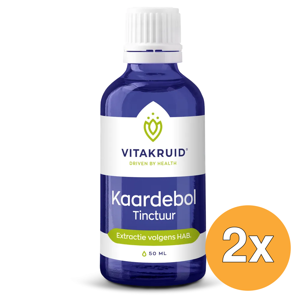 2x Vitakruid Kaardebol Wortel Tinctuur Extractie volgens HAB (50 ml)